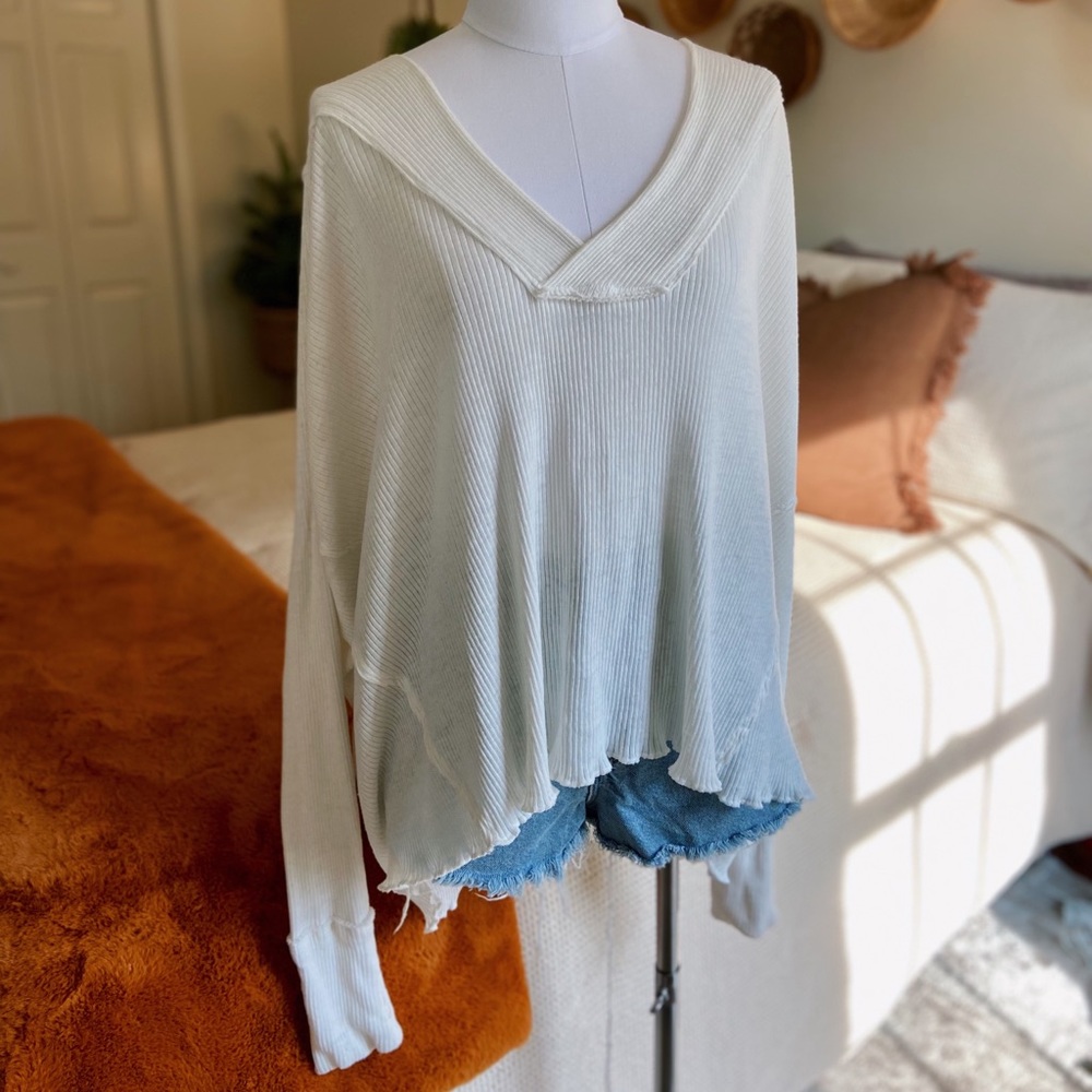 Free People Long Sleeve V-Neck